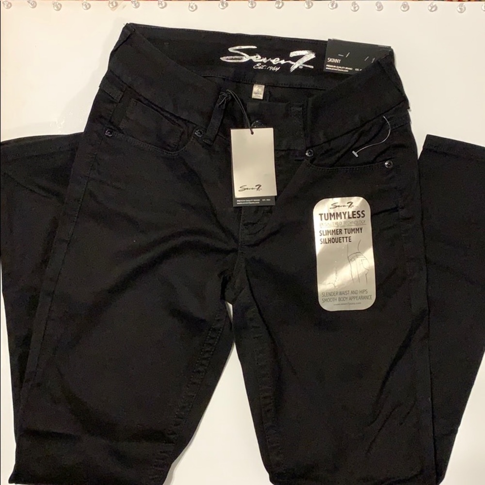 Seven7 Skinny Black Jeans, Women’s Size 6